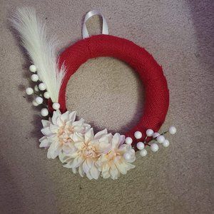 Handmade wreath red